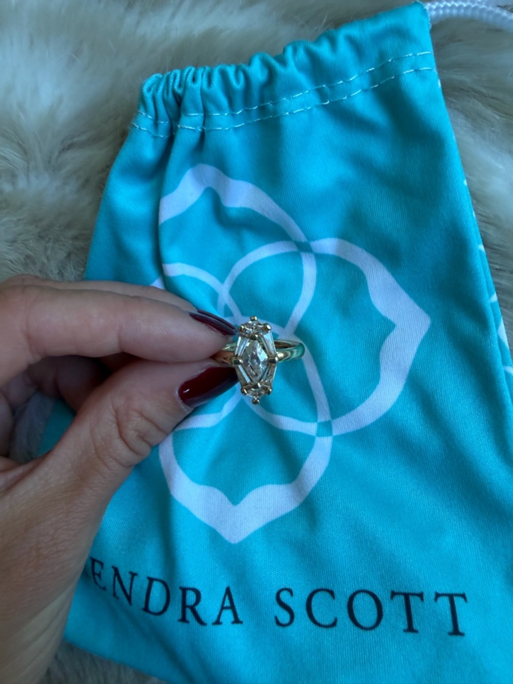 14k gold plated Kendra Scott ring - Picture 2 of 5